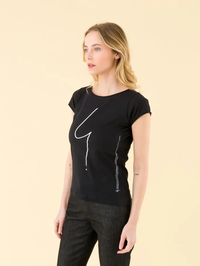 Women Agns B Tshirts and Tank Tops Black Short Sleeves Australie 034irony034 Tshirt