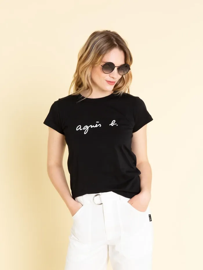 Women Agns B Tshirts and Tank Tops Black Short Sleeves Brando 034agns B034 Tshirt