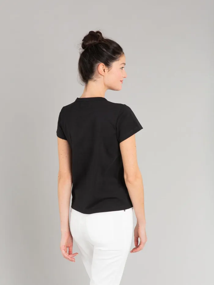Women Agns B Tshirts and Tank Tops Black Short Sleeves Brando Tshirt