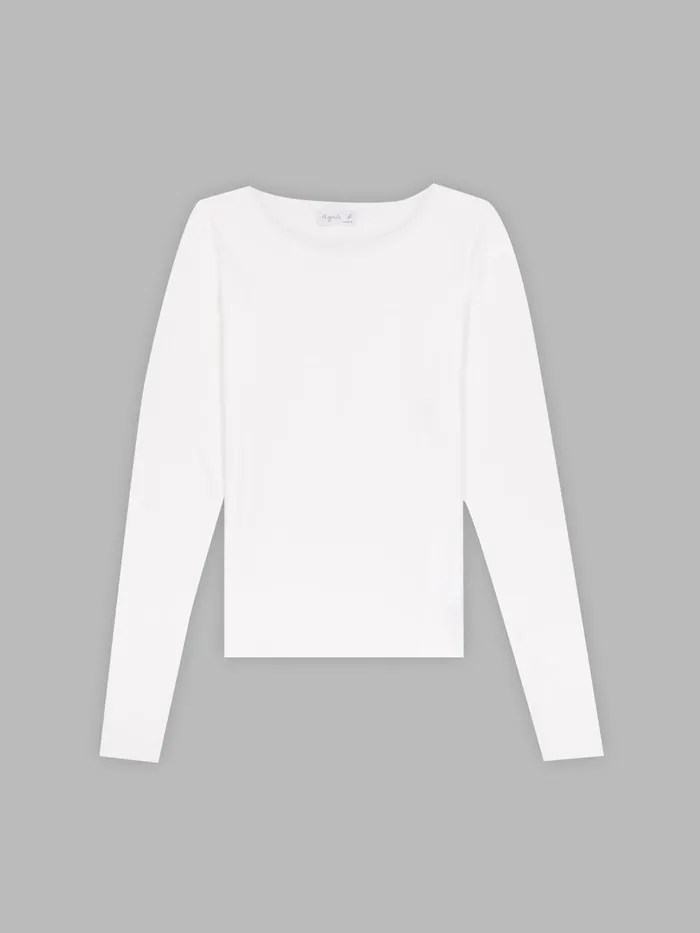 Women Agns B Tshirts and Tank Tops White Extralong Sleeves Ultra Tshirt
