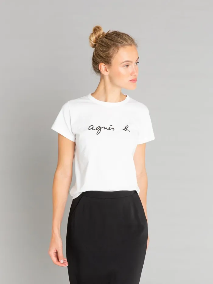 Women Agns B Tshirts and Tank Tops White Short Sleeves Brando 034agns B034 Tshirt
