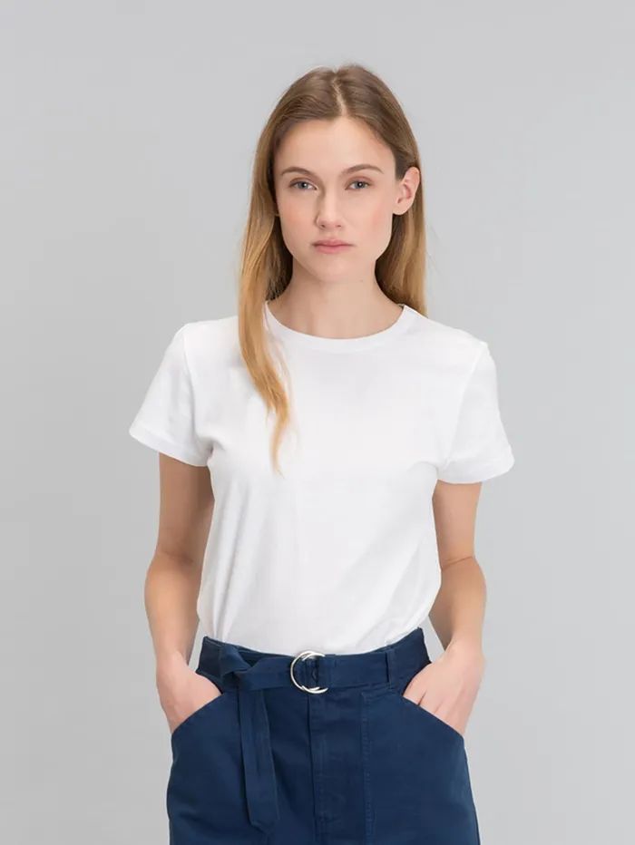 Women Agns B Tshirts and Tank Tops White Short Sleeves Brando Tshirt