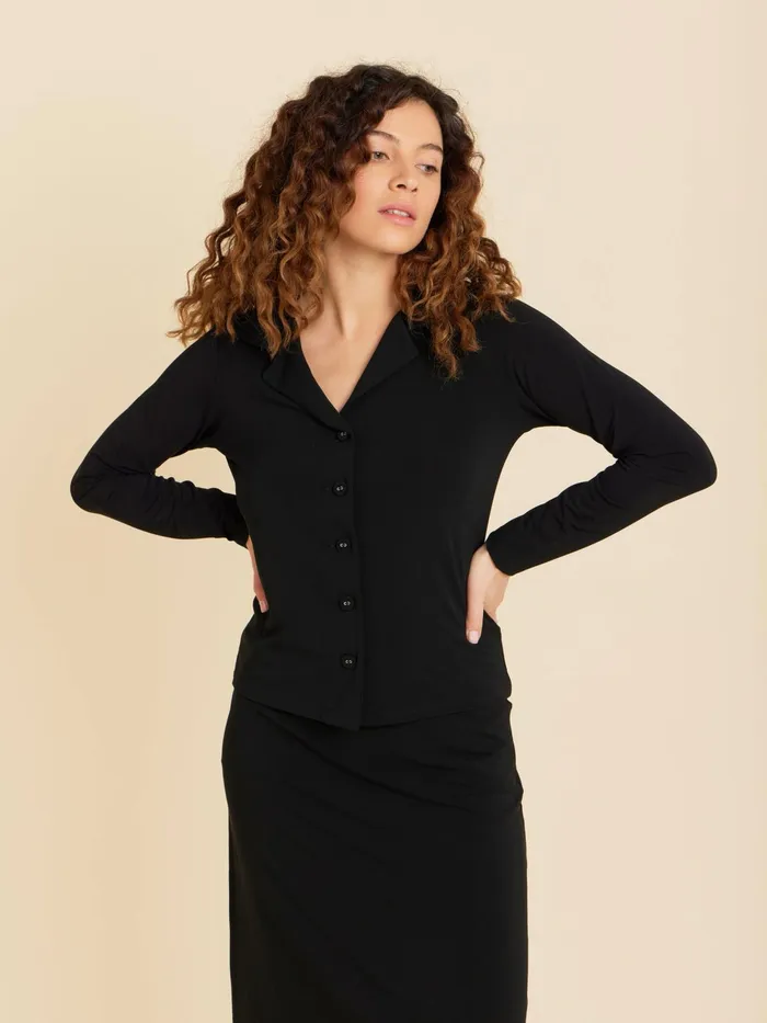 Women Agns B Tops and Shirts Black New Cubana Shirt