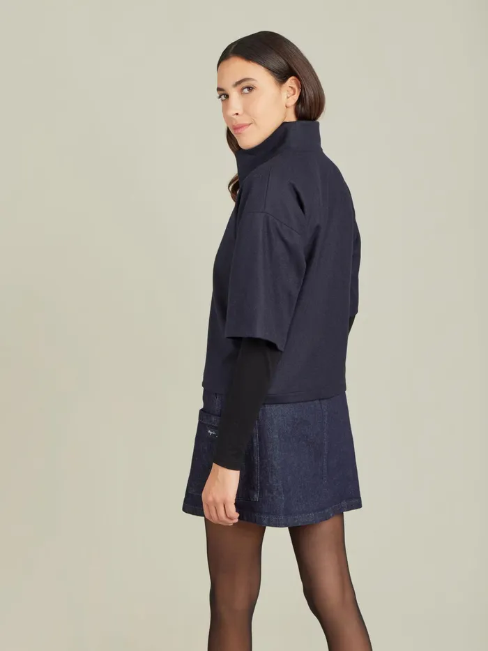Women Agns B Tops and Shirts Blue Wool Flannel Top