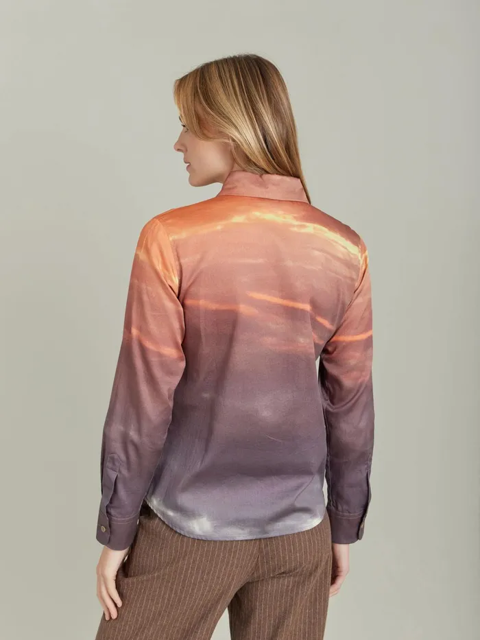Women Agns B Tops and Shirts Cotton Photo Jasmine Shirt