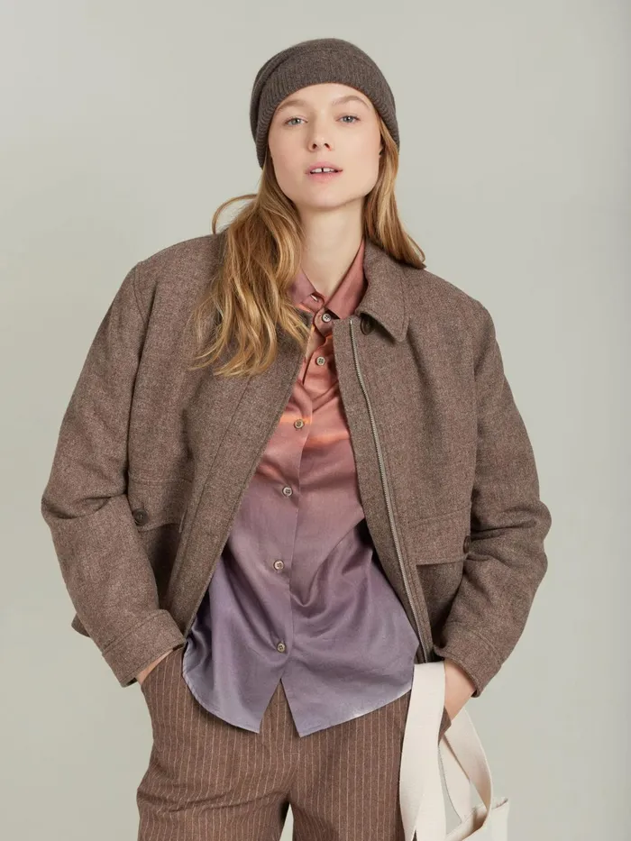 Women Agns B Tops and Shirts Cotton Photo Jasmine Shirt
