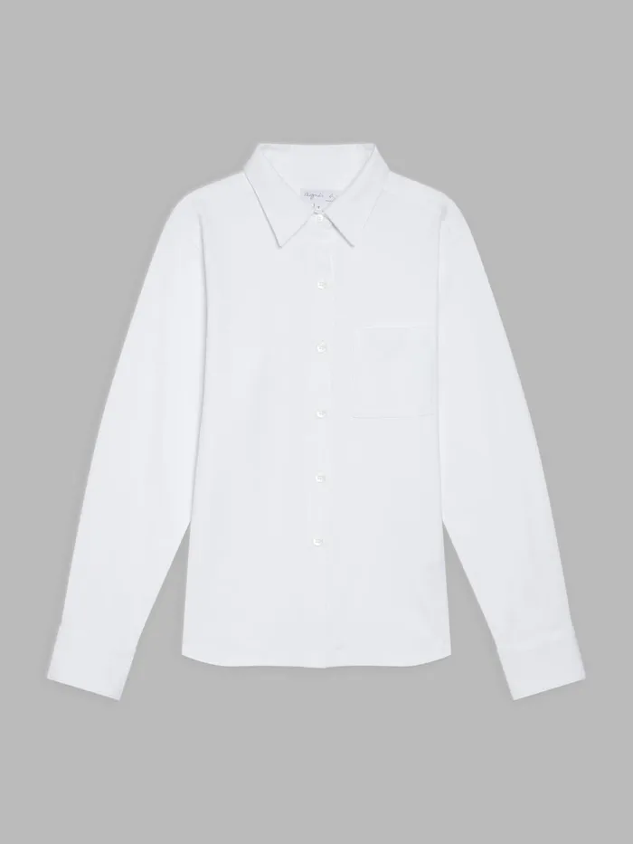 Women Agns B Tops and Shirts White Cotton Jersey Garon Garon Shirt