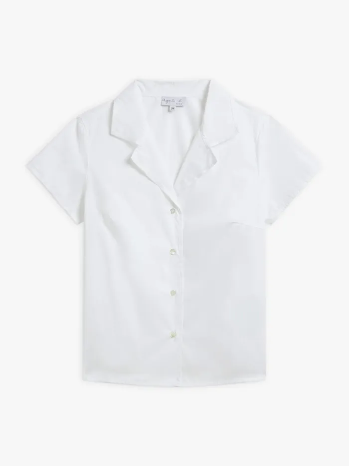 Women Agns B Tops and Shirts White Cotton Liseron Shirt