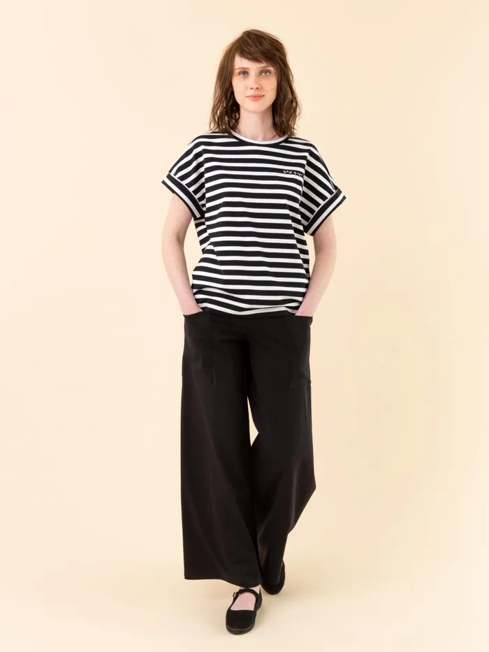Women Agns B Trousers and Jeans Black Cotton Mathis Pants