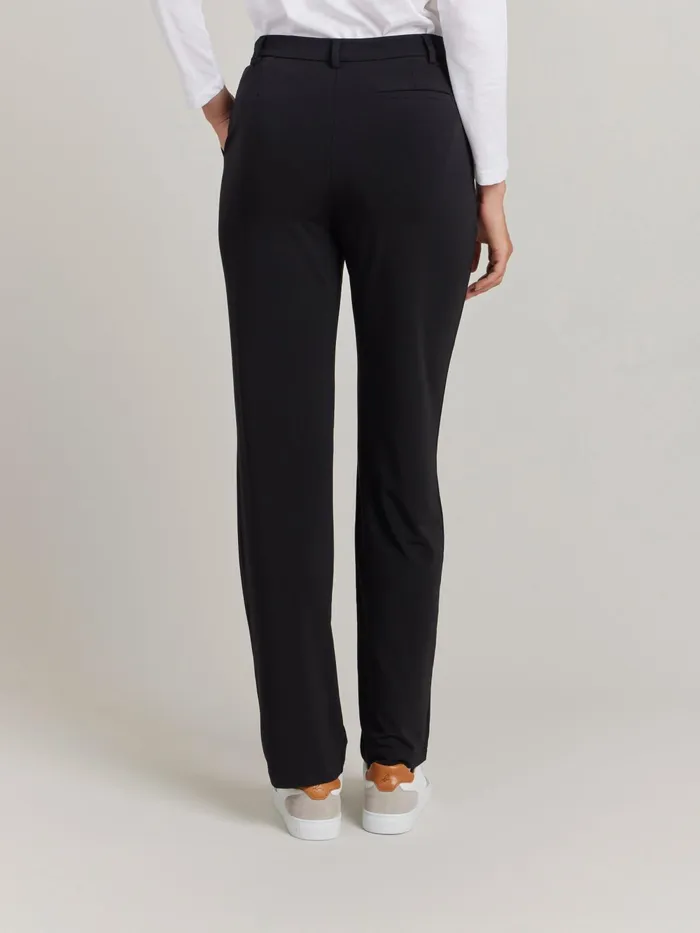 Women Agns B Trousers and Jeans Black Crpe Jersey Boy Trousers