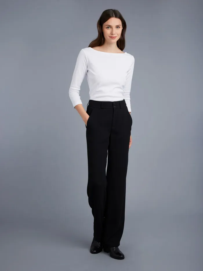 Women Agns B Trousers and Jeans Black Treillis Trousers