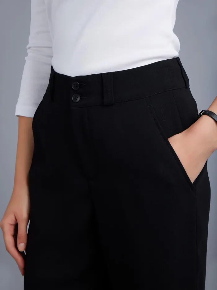 Women Agns B Trousers and Jeans Black Treillis Trousers