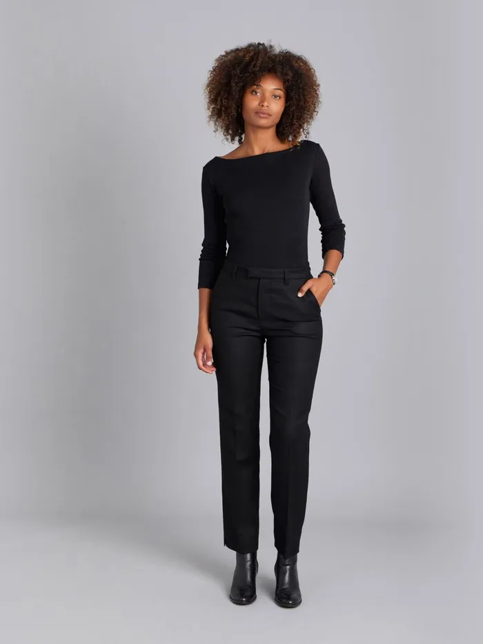 Women Agns B Trousers and Jeans Black Wool Fergie Trousers