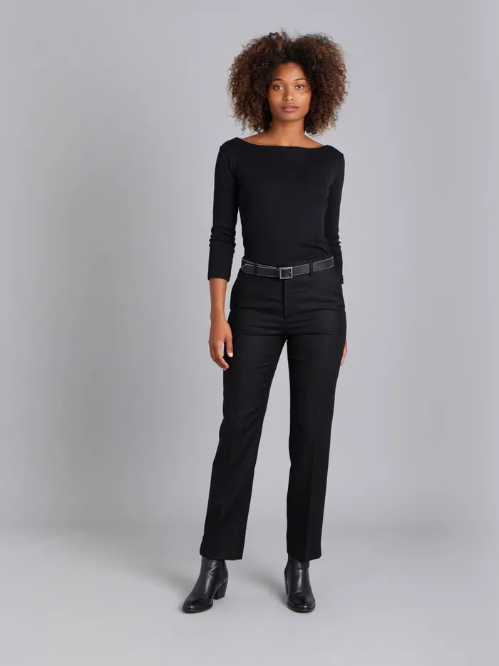 Women Agns B Trousers and Jeans Black Wool Fergie Trousers