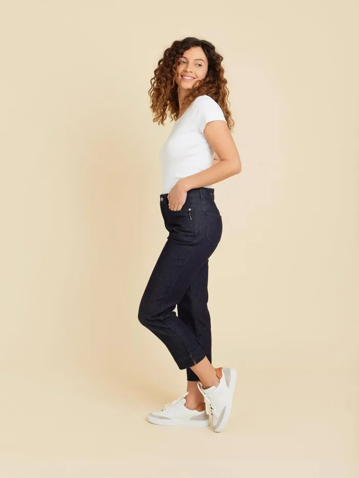 Women Agns B Trousers and Jeans Blue Misfits Cropped Jeans