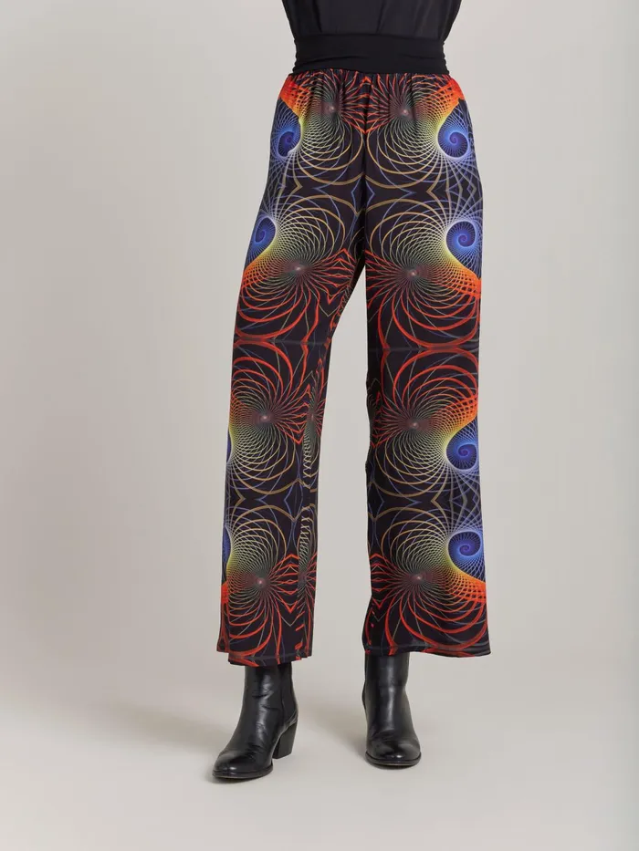 Women Agns B Trousers and Jeans Viscose Print Ikon Trousers