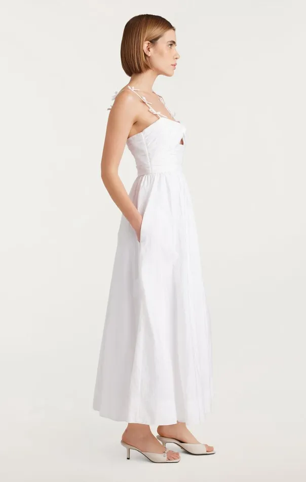 Women Agnes Dress White Cinq Sept Midi