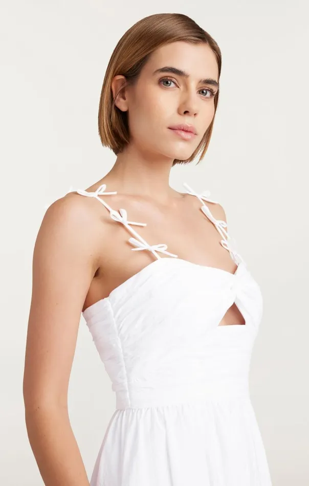 Women Agnes Dress White Cinq Sept Midi