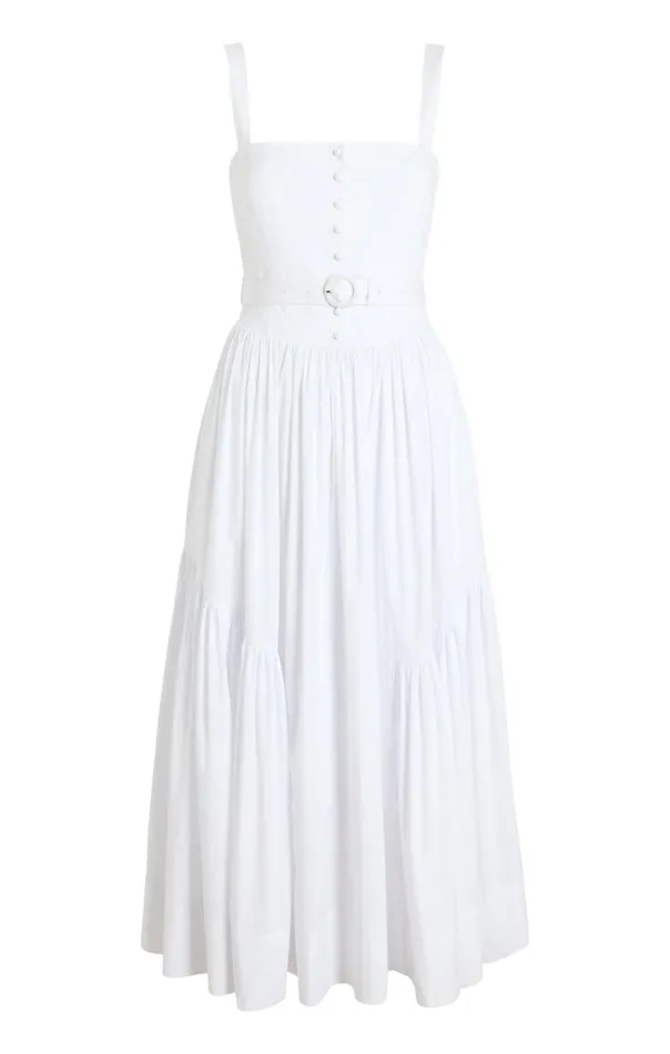 Women Amber Dress White Cinq Sept Midi