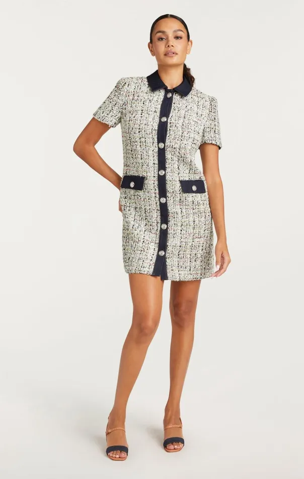 Women Anya Boucle Pammy Dress Patinamulti Cinq Sept Mini