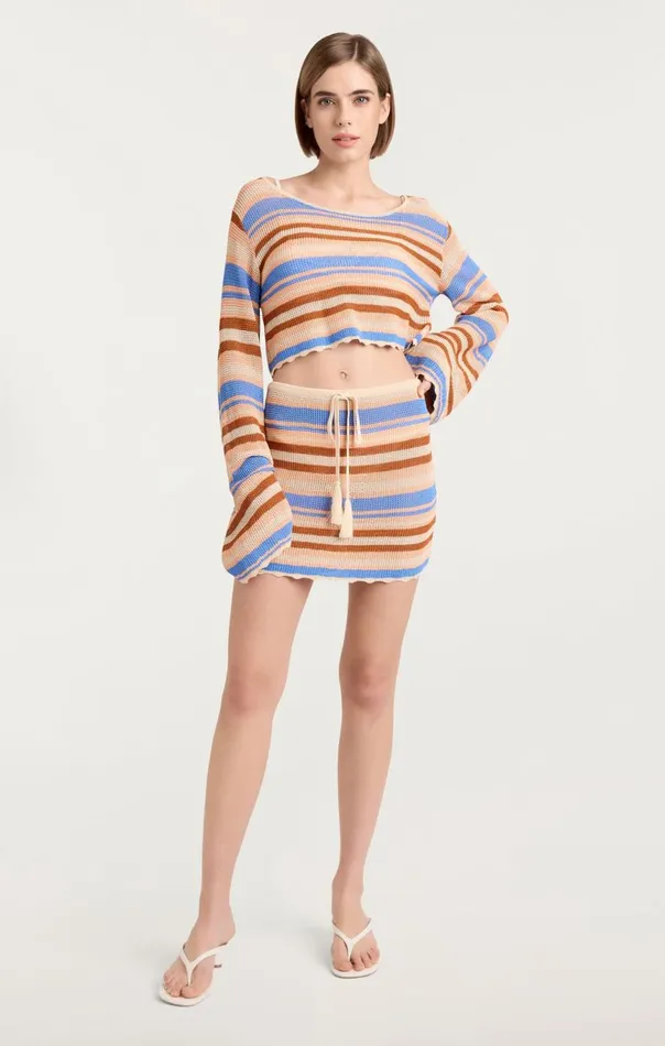Women Ari Skirt Naturalmulti Cinq Sept Skirts