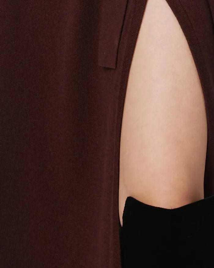 Women Astrid WoolCashmere Wrap Dress Chestnut Brown DVF Dresses