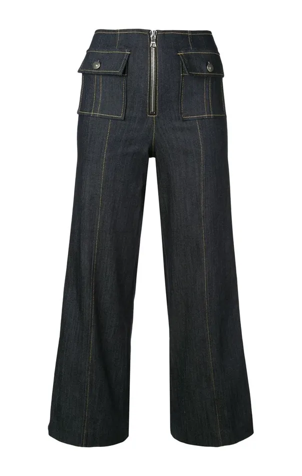 Women Azure Pant Indigo Cinq Sept Pants