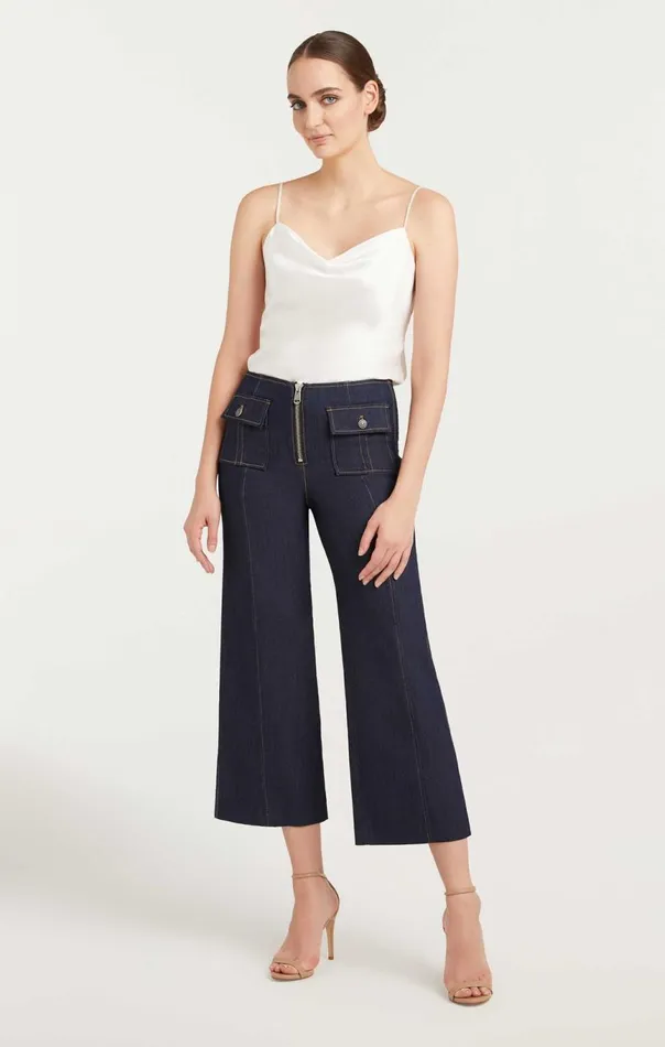 Women Azure Pant Indigo Cinq Sept Pants