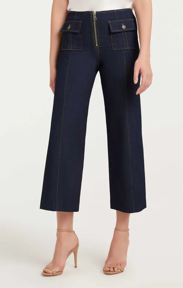 Women Azure Pant Indigo Cinq Sept Pants