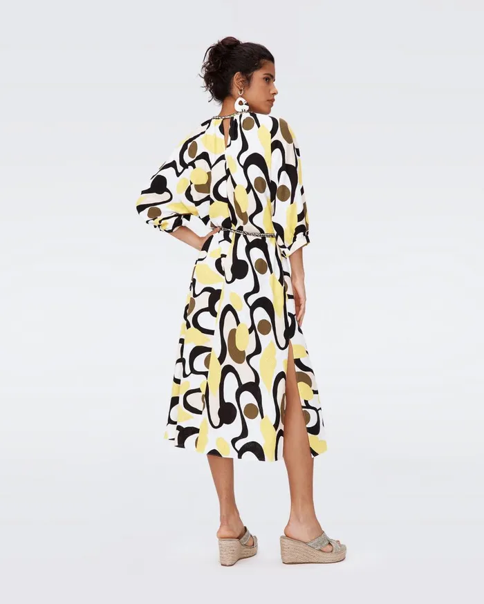 Women Bambi Dress Mirage Yellow DVF Dresses