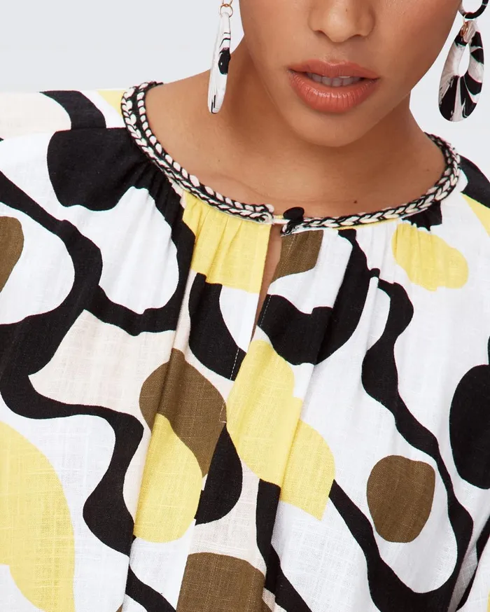 Women Bambi Dress Mirage Yellow DVF Dresses