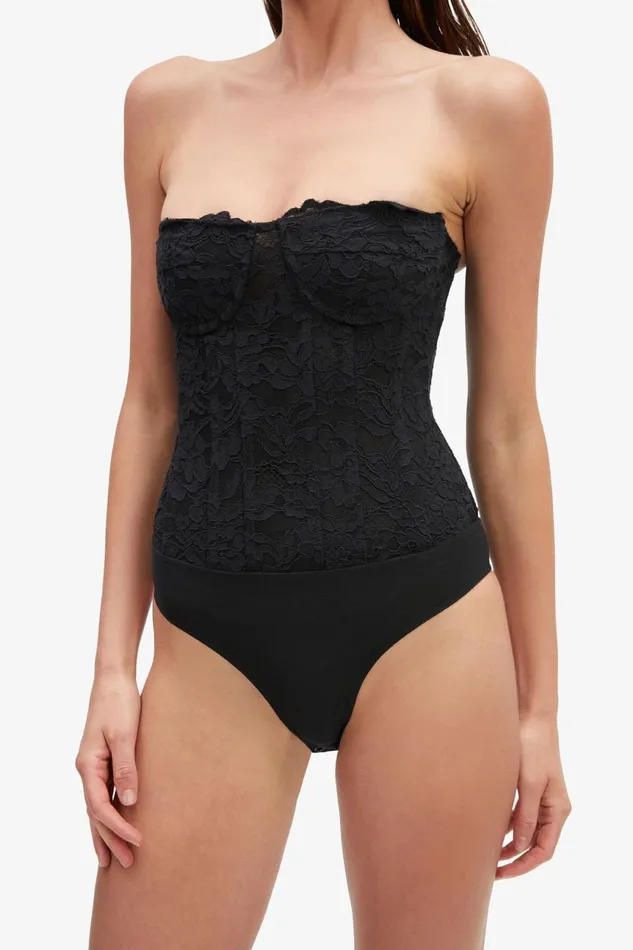 Women Bardot Bodysuits Oskar Bodysuit In Black Black Women Bardot Bodysuits Oskar Bodysuit In Black Black