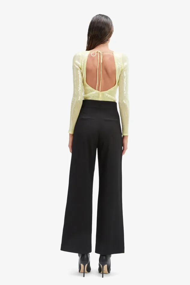 Women Bardot Bodysuits Verona Sequin Bodysuit In Canary Yellow Canary Yellow Women Bardot Bodysuits Verona Sequin Bodysuit In Canary Yellow Canary Yellow
