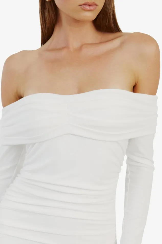 Women Bardot Day To Night Dresses Arkie Knit Maxi Dress In Ivory Ivory Women Bardot Day To Night Dresses Arkie Knit Maxi Dress In Ivory Ivory