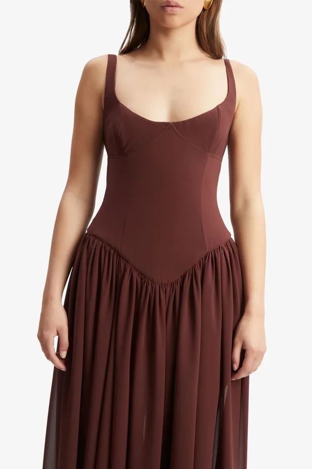 Women Bardot Day To Night Dresses Briann Maxi Dress In Chocolate Chocolate Women Bardot Day To Night Dresses Briann Maxi Dress In Chocolate Chocolate