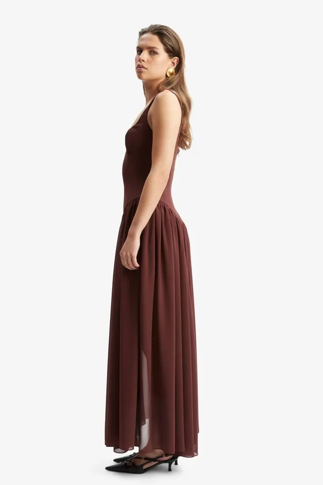Women Bardot Day To Night Dresses Briann Maxi Dress In Chocolate Chocolate Women Bardot Day To Night Dresses Briann Maxi Dress In Chocolate Chocolate