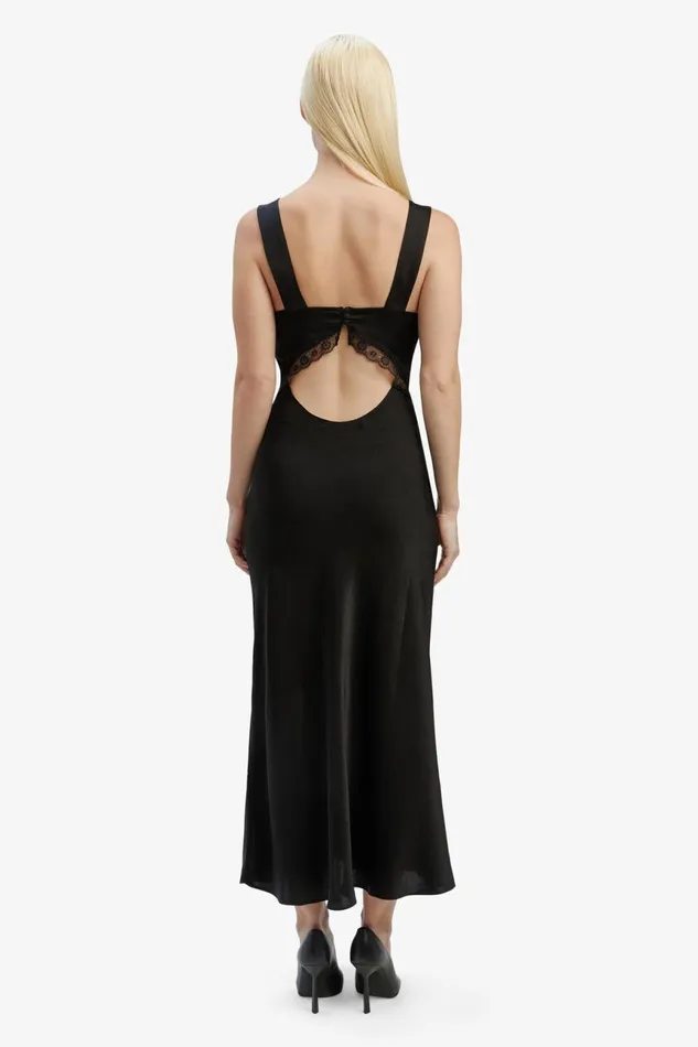 Women Bardot Day To Night Dresses Emory Lace Slip Dress In Black Black Women Bardot Day To Night Dresses Emory Lace Slip Dress In Black Black