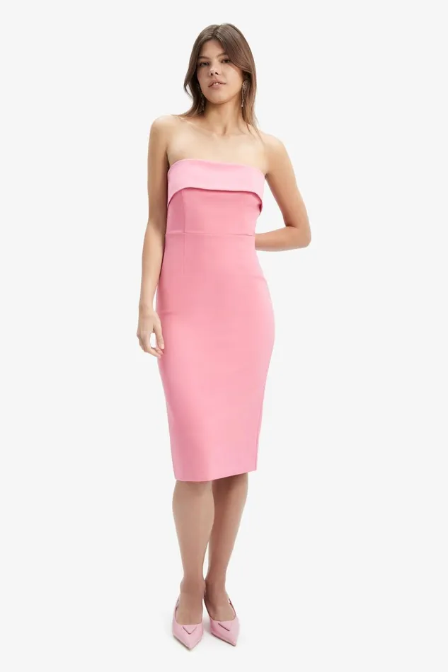 Women Bardot Day To Night Dresses Georgia Dress In Candy Pink Candy Pink Women Bardot Day To Night Dresses Georgia Dress In Candy Pink Candy Pink