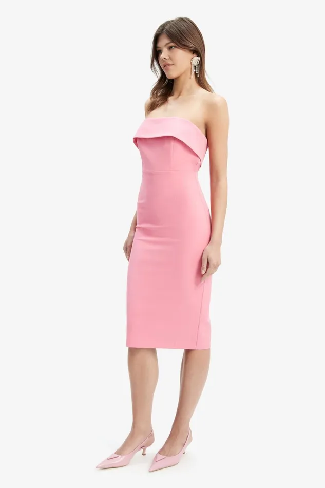 Women Bardot Day To Night Dresses Georgia Dress In Candy Pink Candy Pink Women Bardot Day To Night Dresses Georgia Dress In Candy Pink Candy Pink
