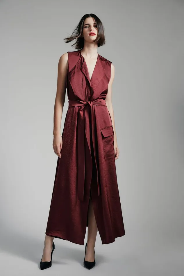Women Bardot Day To Night Dresses Lanza Midi Dress In Burgundy Burgundy
