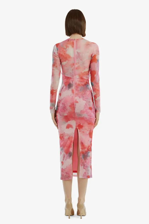 Women Bardot Day To Night Dresses Lena Mesh Midi Dress In Wildflower Wildflower Women Bardot Day To Night Dresses Lena Mesh Midi Dress In Wildflower Wildflower