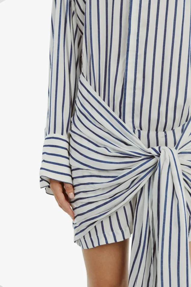 Women Bardot Day To Night Dresses Malira Shirt Dress In Navywhite Navywhite Women Bardot Day To Night Dresses Malira Shirt Dress In Navywhite Navywhite