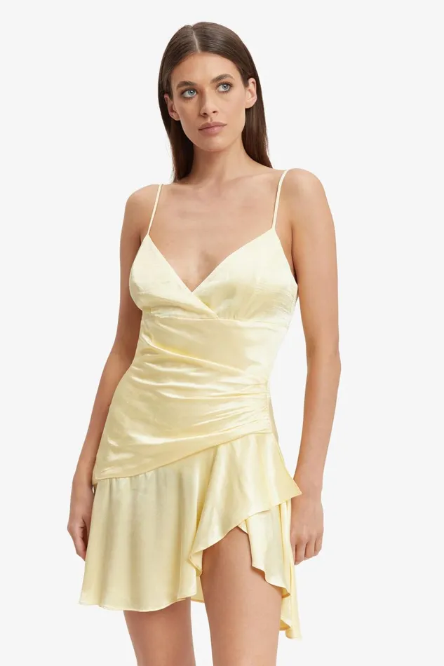 Women Bardot Day To Night Dresses Sorella Mini Dress In Canary Yellow Canary Yellow Women Bardot Day To Night Dresses Sorella Mini Dress In Canary Yellow Canary Yellow