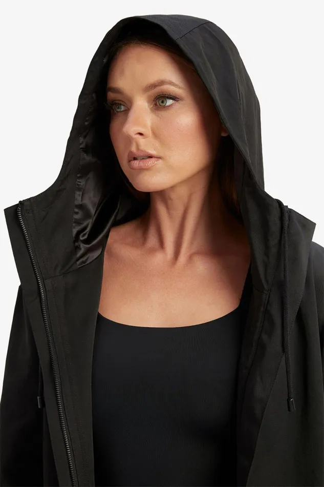 Women Bardot Jackets Astora Hooded Jacket In Black Black