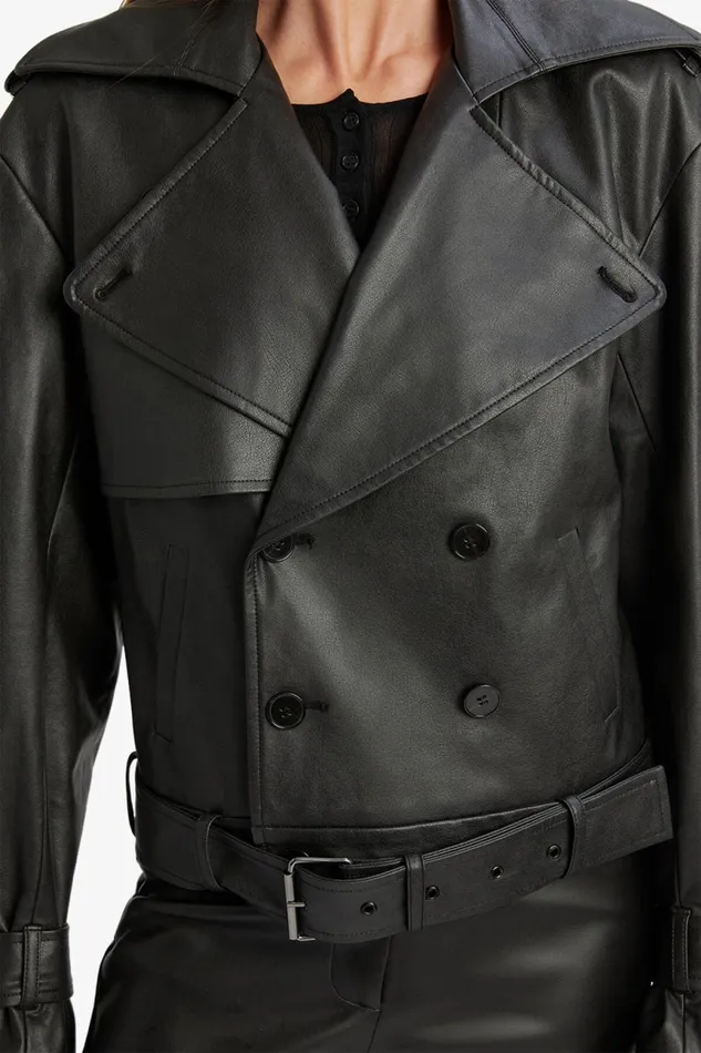 Women Bardot Jackets Double Breasted Biker Jacket In Black Black Women Bardot Jackets Double Breasted Biker Jacket In Black Black