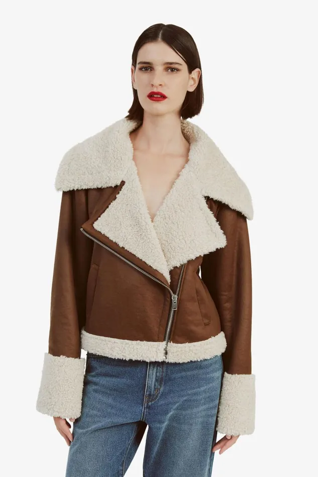 Women Bardot Jackets Finn Vegan Leather Jacket In Chocolate Chocolate Women Bardot Jackets Finn Vegan Leather Jacket In Chocolate Chocolate