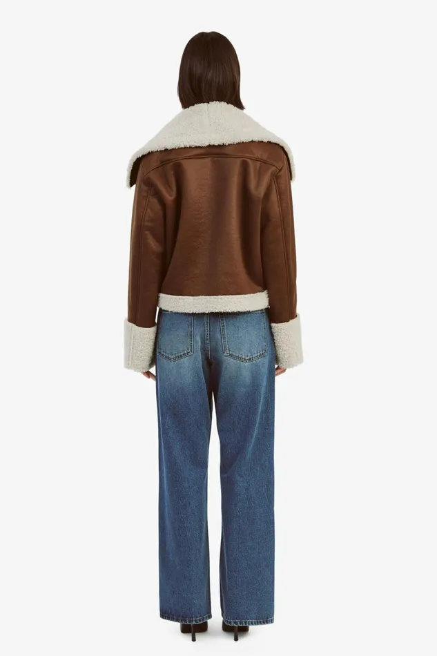 Women Bardot Jackets Finn Vegan Leather Jacket In Chocolate Chocolate Women Bardot Jackets Finn Vegan Leather Jacket In Chocolate Chocolate