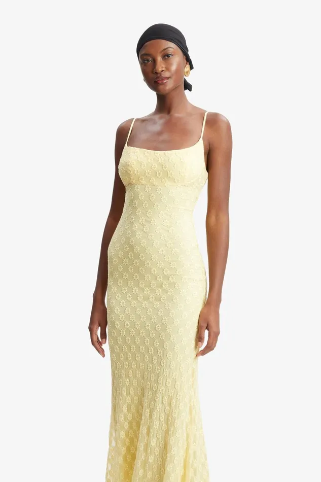 Women Bardot Occasion Dresses Adoni Mesh Midi Dress In Canary Yellow Canary Yellow Women Bardot Occasion Dresses Adoni Mesh Midi Dress In Canary Yellow Canary Yellow