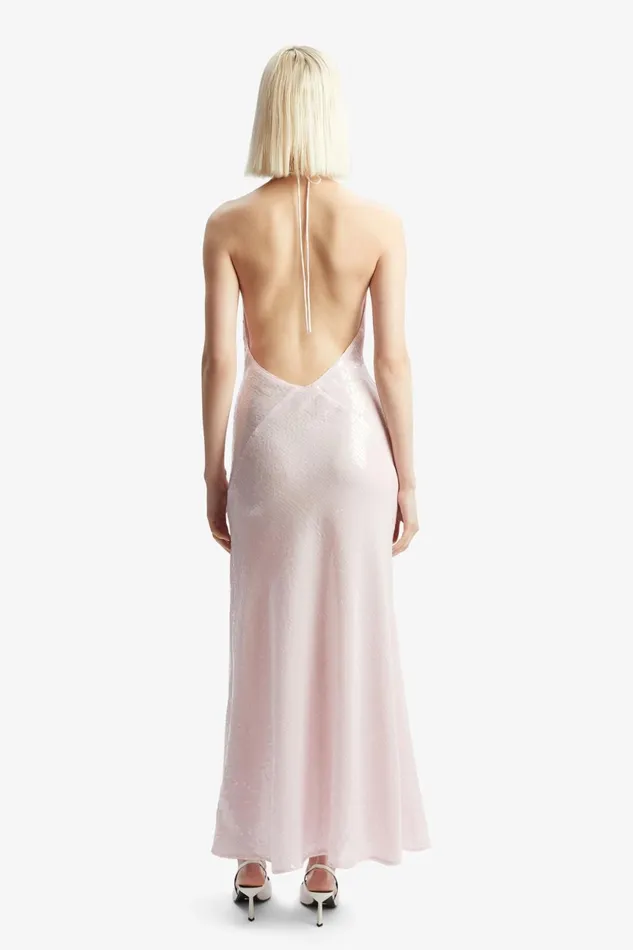 Women Bardot Occasion Dresses Aradia Sequin Halter Dress In Light Pink Light Pink Women Bardot Occasion Dresses Aradia Sequin Halter Dress In Light Pink Light Pink