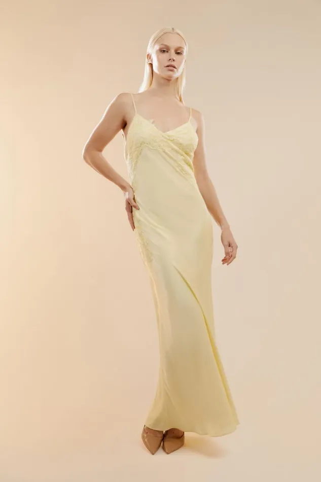 Women Bardot Occasion Dresses Avoco Lace Detail Midi Dress In Canary Yellow Canary Yellow Women Bardot Occasion Dresses Avoco Lace Detail Midi Dress In Canary Yellow Canary Yellow